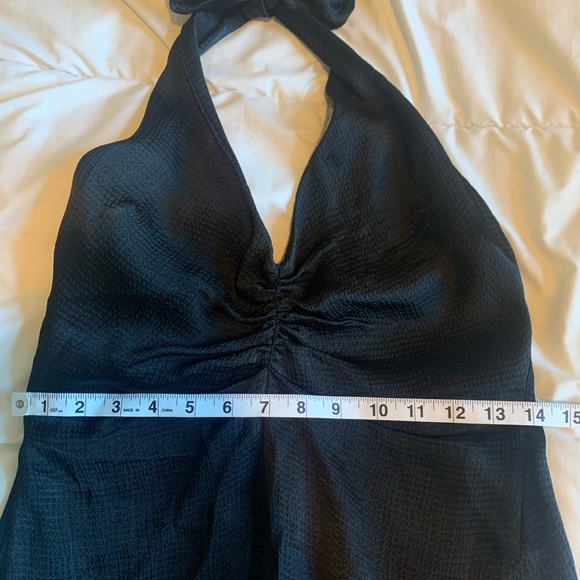 Zara Structured Satin Effect Halter Dress - Picture 4 of 6